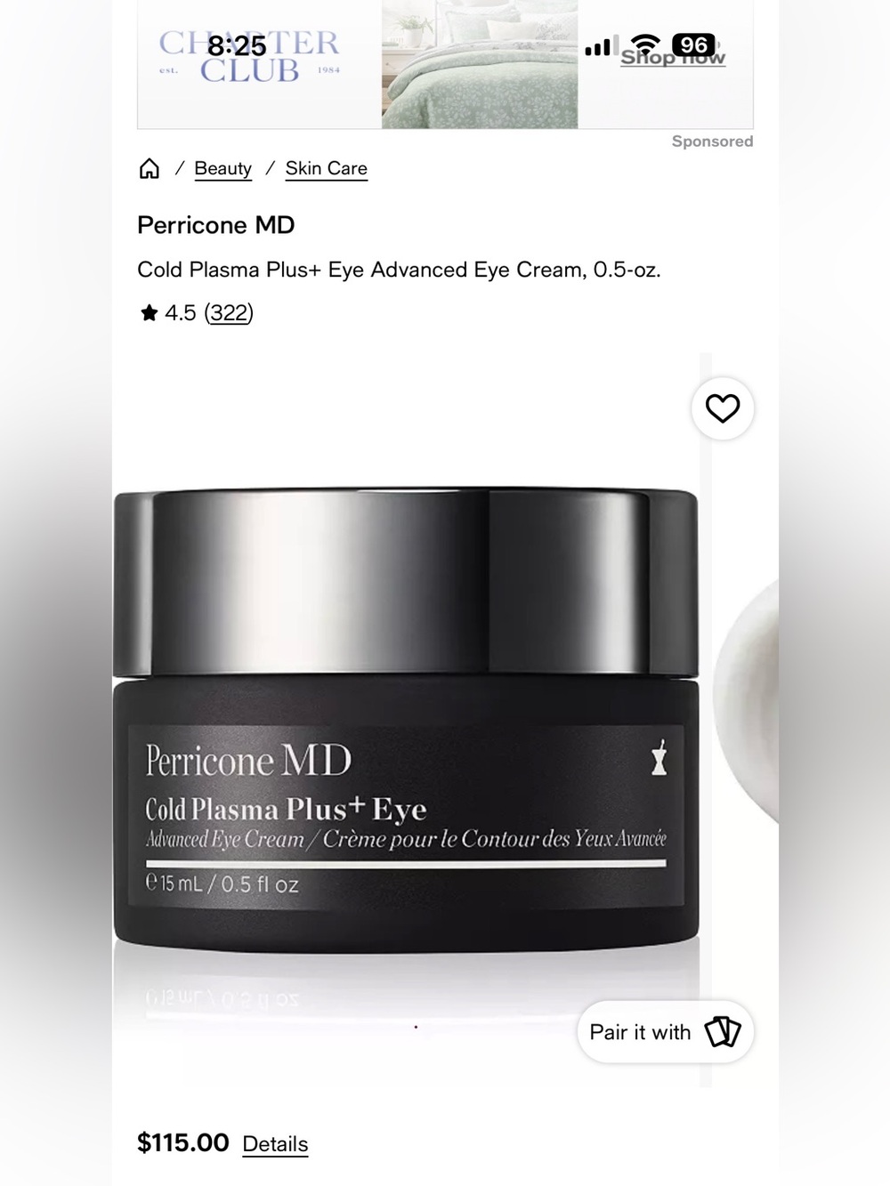 Perricone MD Cold Plasma Plus+ Eye Cream in Black and White - Picture 4 of 6